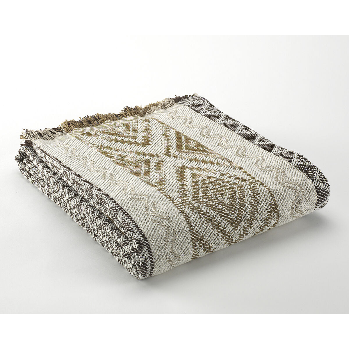 Одеяло Alexandra House Living Pache Кафе 180 x 260 cm-2
