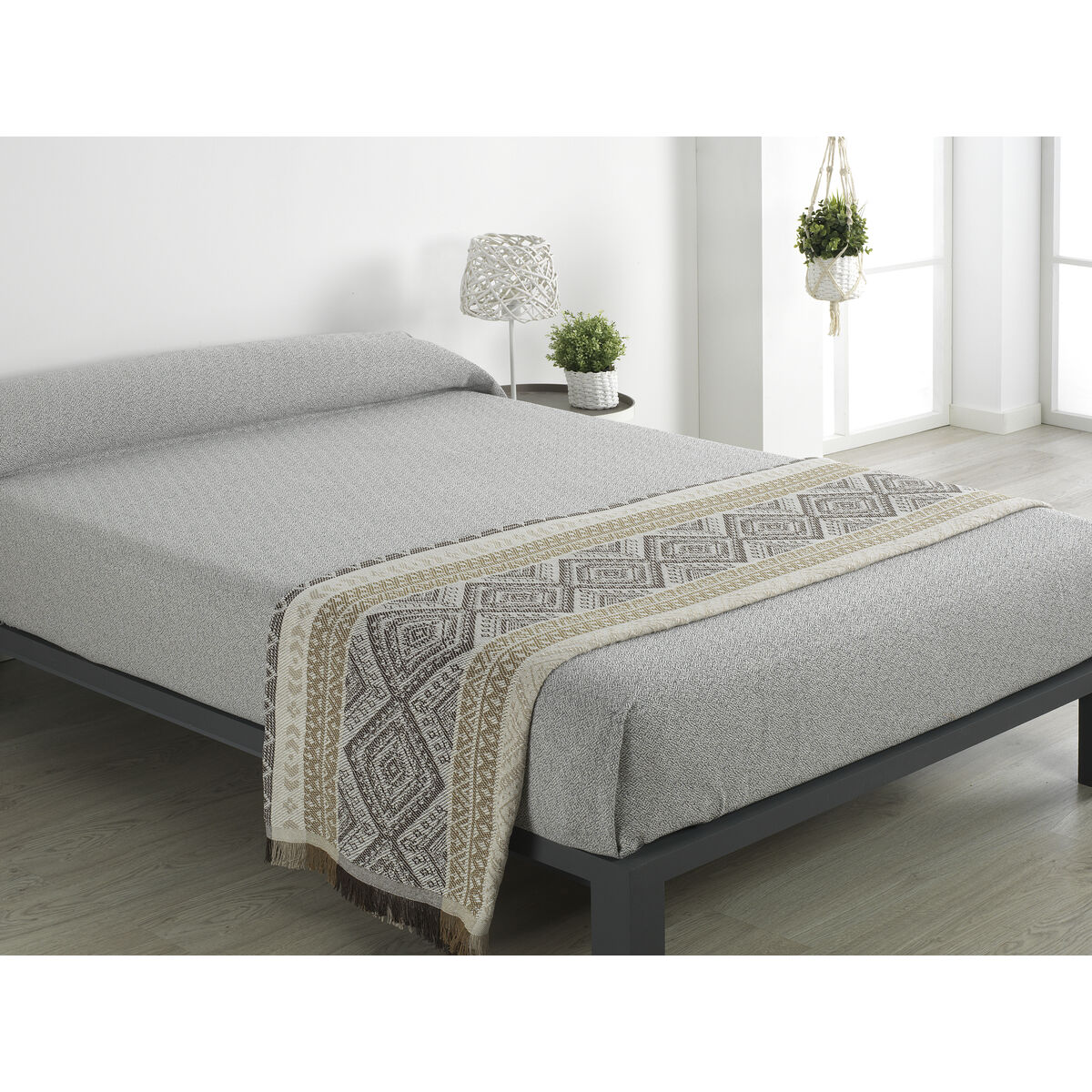 Одеяло Alexandra House Living Pache Кафе 180 x 260 cm-3