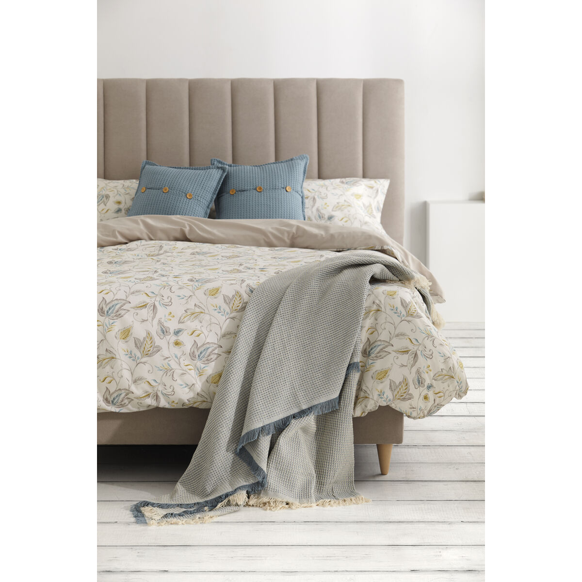 Одеяло Alexandra House Living Abella Светло-зеленый 225 x 260 cm-4
