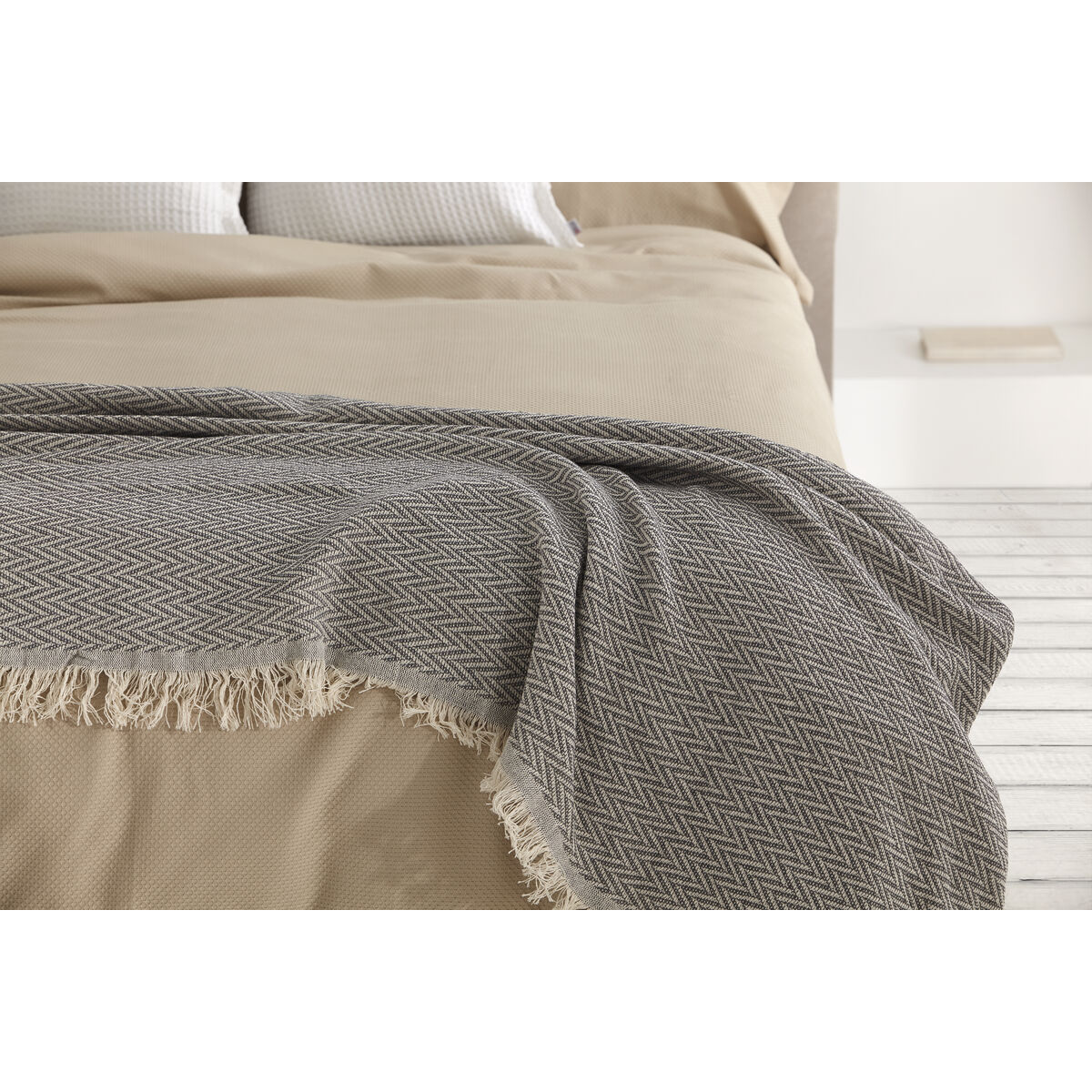 Одеяло Alexandra House Living India Серый 180 x 260 cm-4