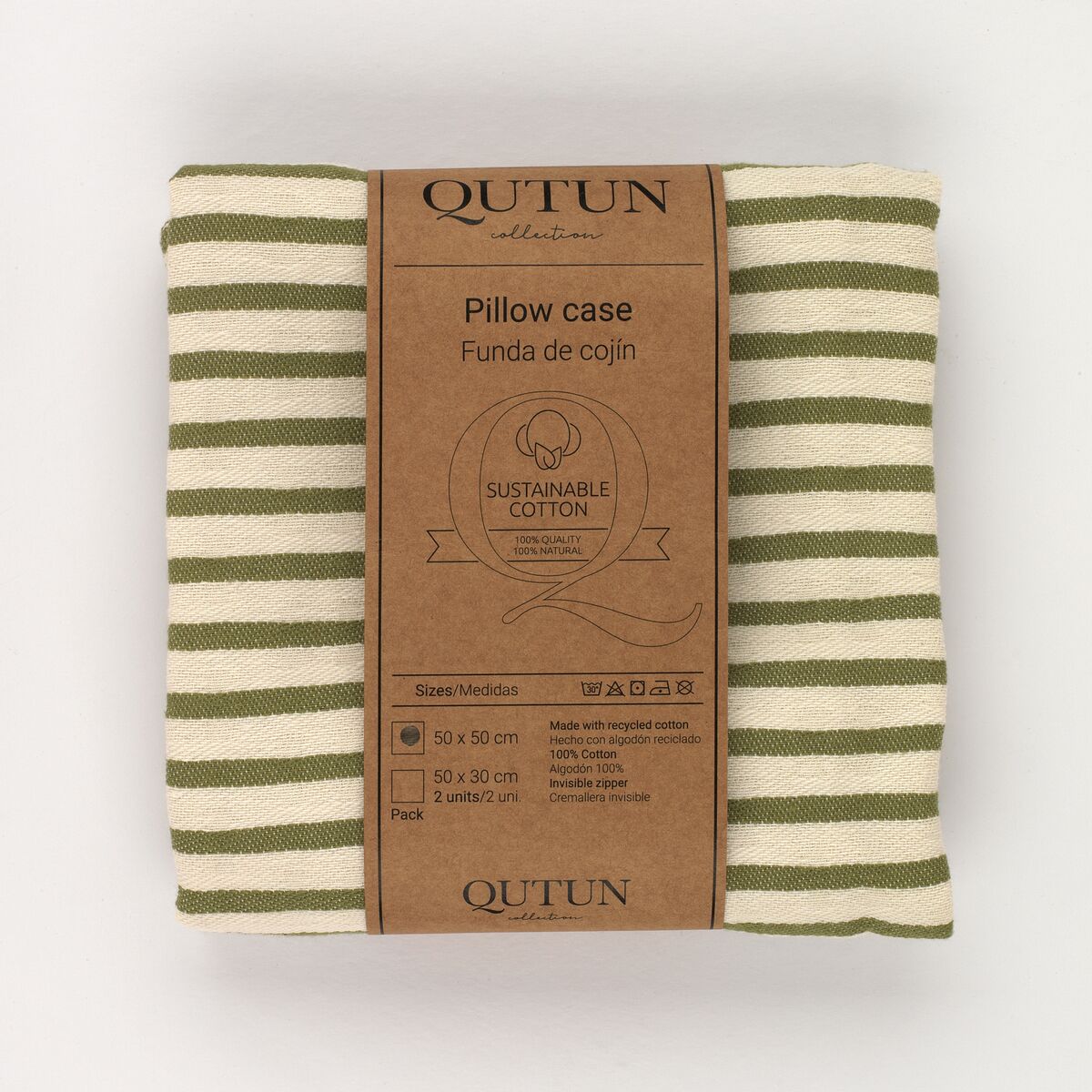 אלכסנדרה בית חי ג 'אקה כרית מקרה ירוק 30 x 50 ס ”מ 30 x 1 x 50 ס” מ 2 חתיכות-3