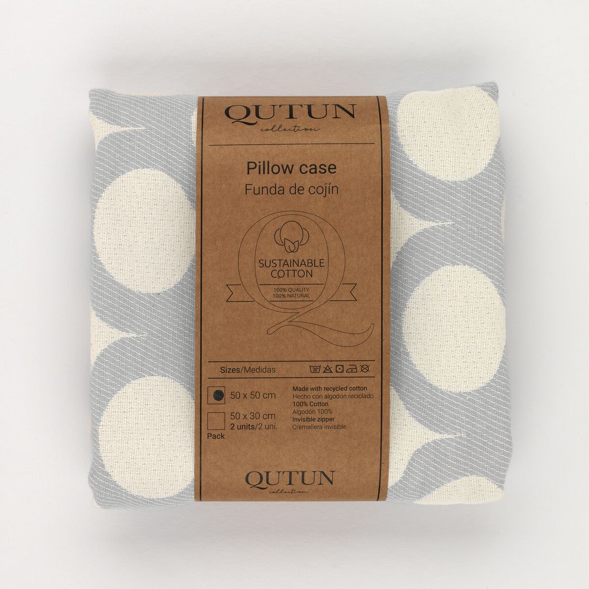 אלכסנדרה בית חי אסטון 50 x 50 ס ”מ 50 x 50 ס” מ כרית פנינה אפורה-3