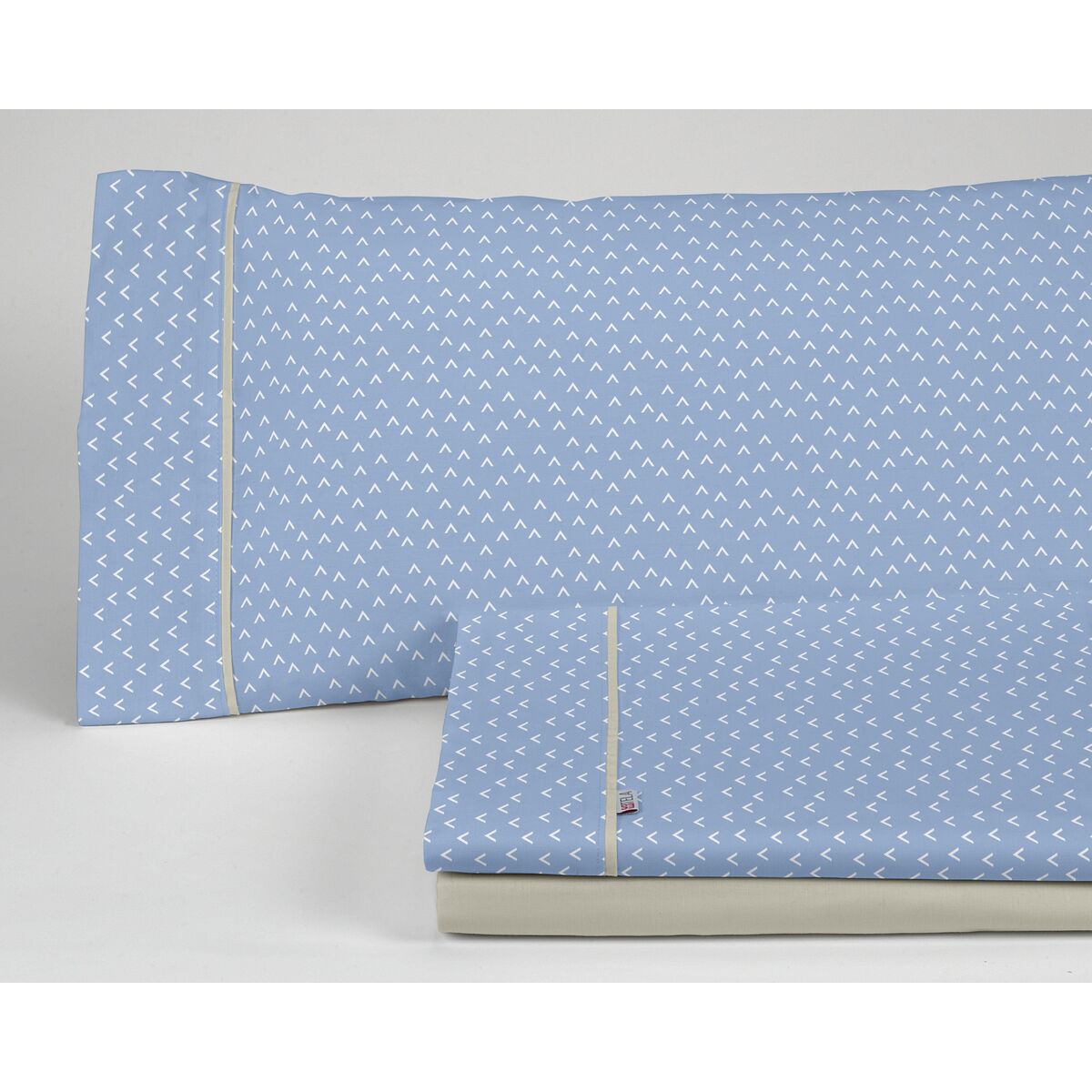 Saco Nordic sem preenchimento Alexandra House Living Estélia Azul 200 cama 4 Objetos-2