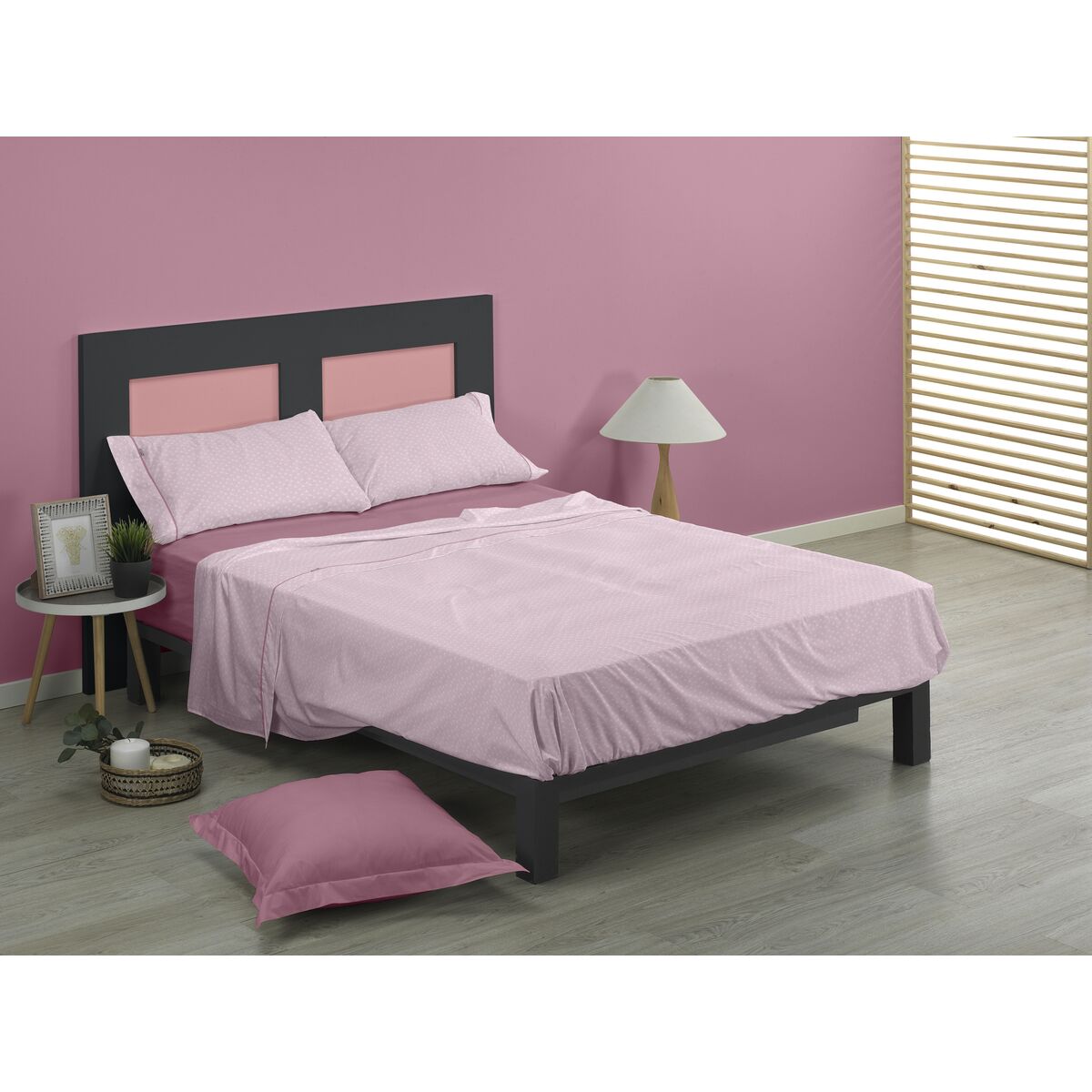 Saco Nordic sem preenchimento Alexandra House Living Estélia Malva 105 cama 3 Itens-3