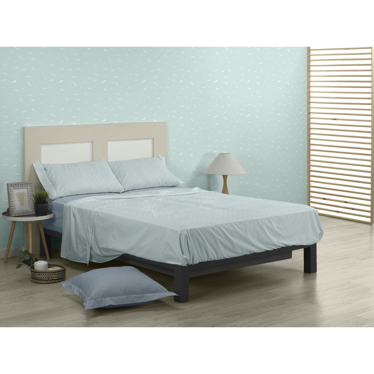 Saco Nordic sem preenchimento Alexandra House Living Estélia Cama Verde Macia 150 3 Objetos-2