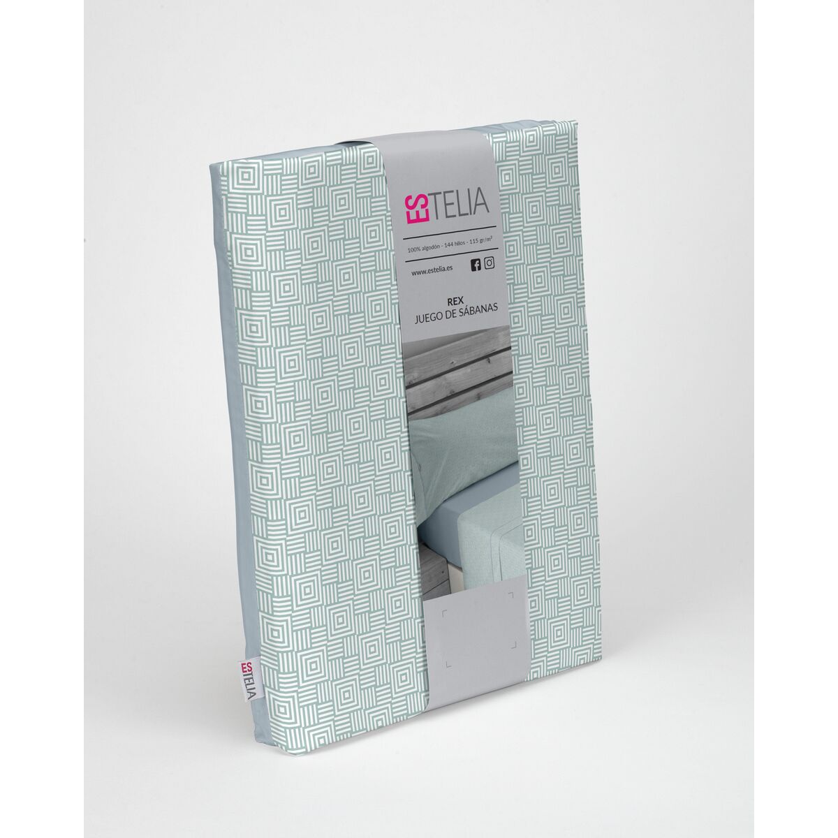 Saco Nordic sem preenchimento Alexandra House Living Estélia Cama Verde Macia 150 3 Objetos-4