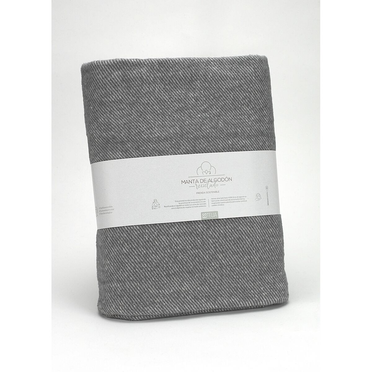 Одеяло Alexandra House Living Lares Серый 125 x 180 cm-2