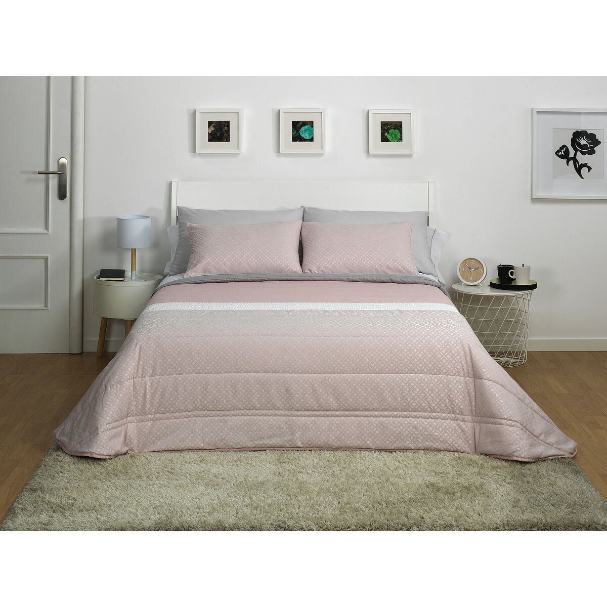 Постельное покрывало Alexandra House Living Estelia Розовый 250 x 270 cm-2