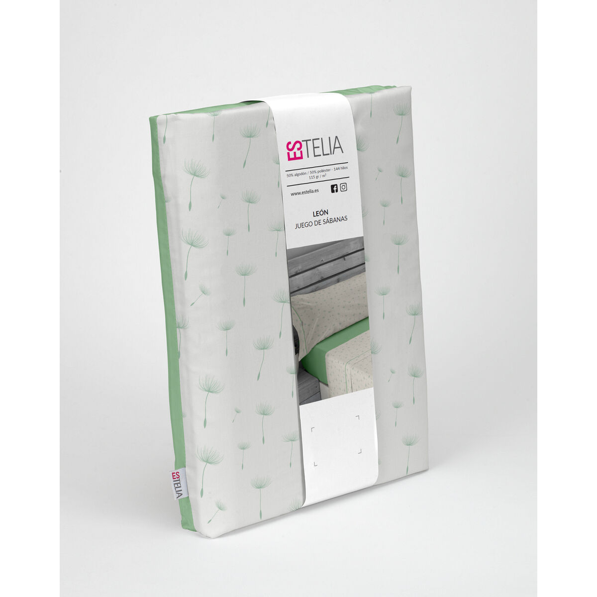 To’ldirilmagan Nordic qopi Alexandra House Living Estelia Yashil 150 yotoq 4 Predmetlar-5