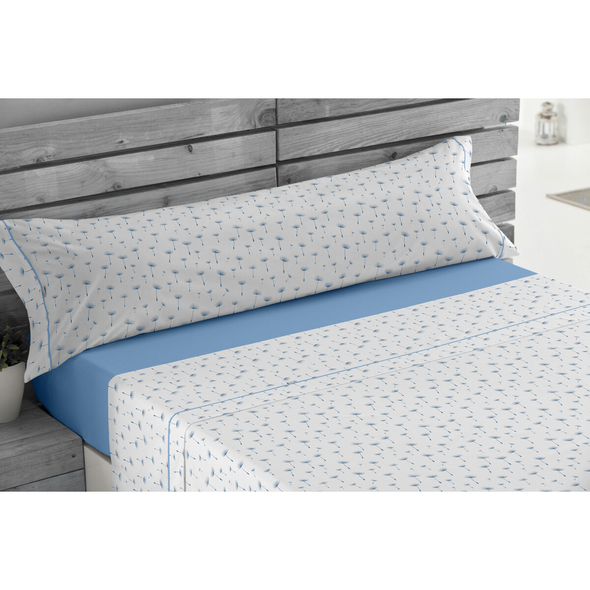 Nordic Tasche ohne Füllung Alexandra House Living Estelia Blue 180 Bett 4 Artikel-4