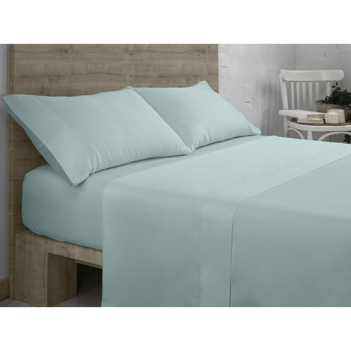 Bag Nordic unfilled Alexandra House Living QUTUN Light Blue 160 Bed 4 Items-2