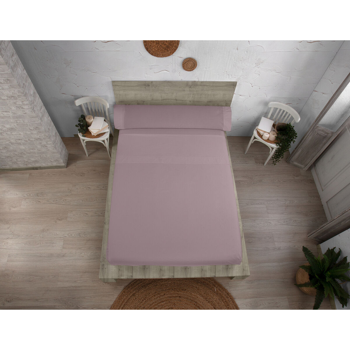 Nordic Bag Unfilled Alexandra House Living QUTUN Purple 105 Bed 3 Items-6
