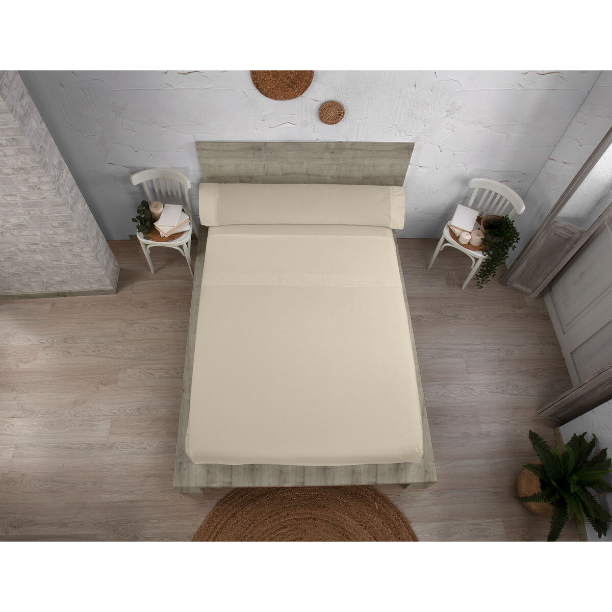 Bag Nordic unfilled Alexandra House Living QUTUN Beige 200 Bed 4 Items-6