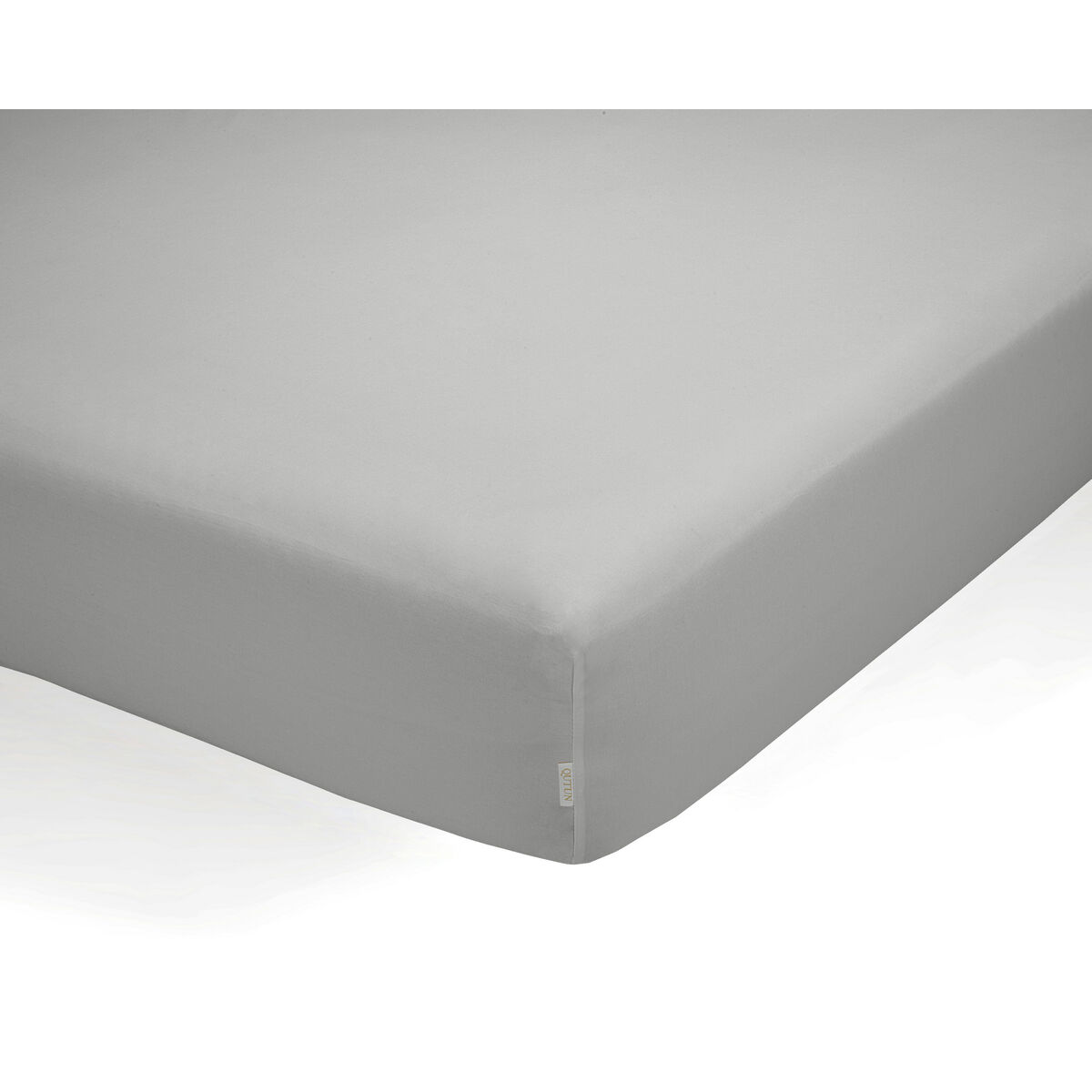 Fitted bottom sheet Alexandra House Living QUTUN Pearl grey 105 x 200 cm-2