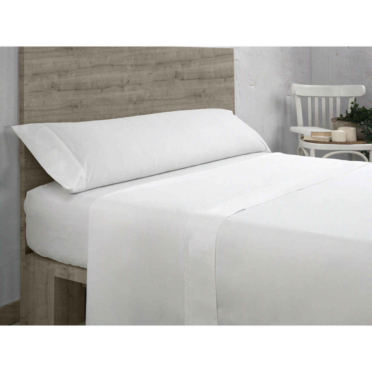 Kissenbezug Alexandra House Living QUTUN Weiß 45 x 110 cm-3