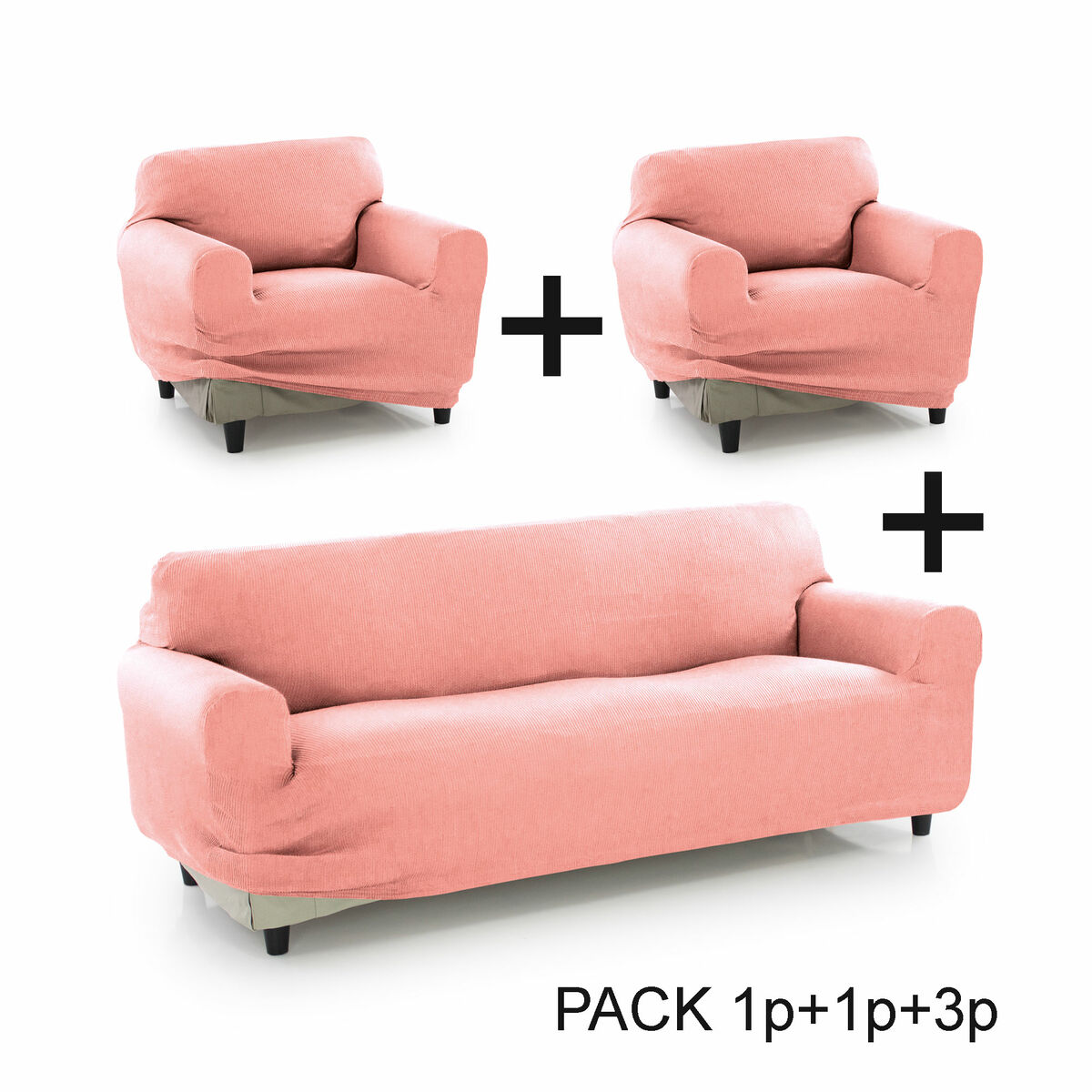 Чехол на диван Sofakover Pocket Trio Romeo 3 штук-2