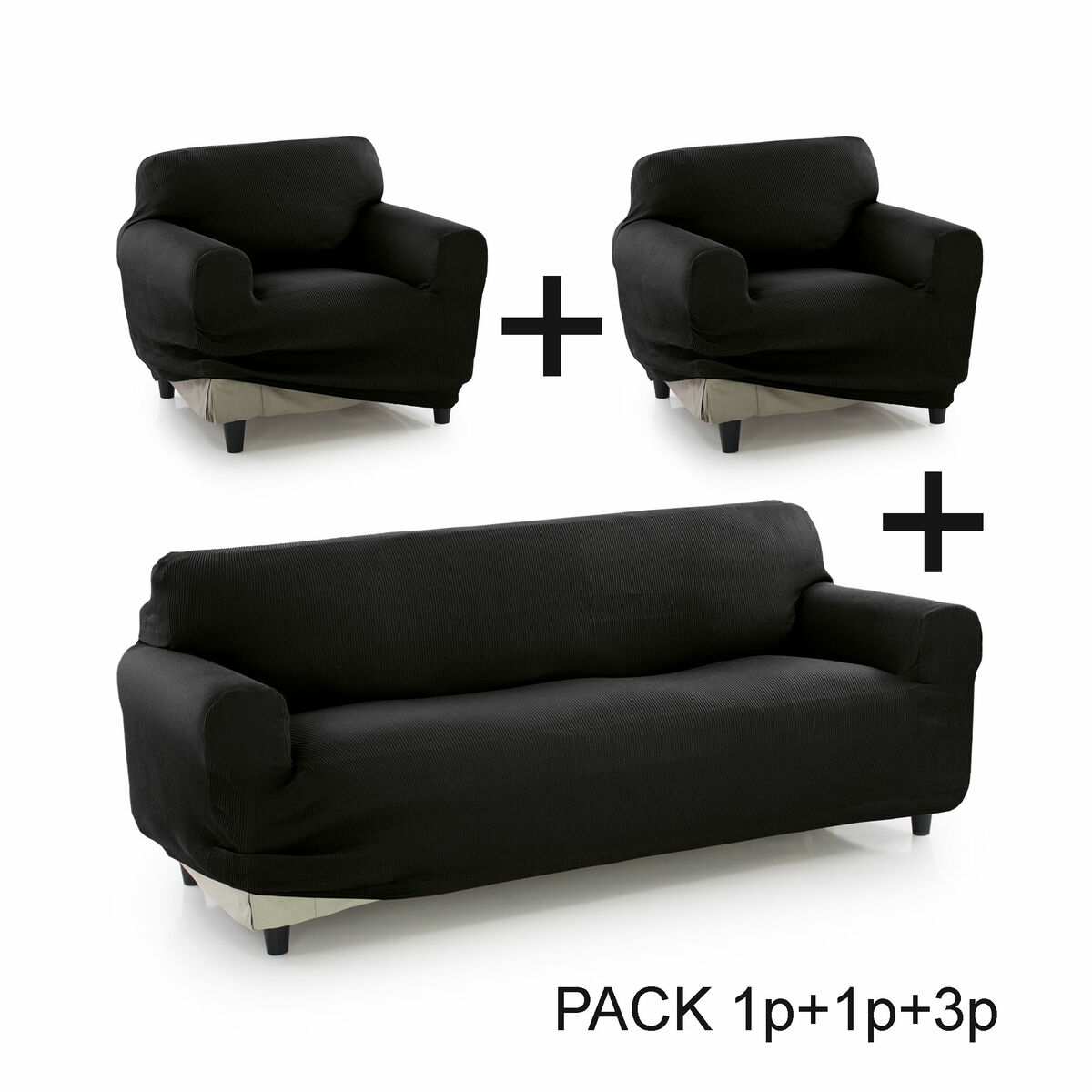 Чехол на диван Sofakover Pocket Trio Romeo 3 штук-3