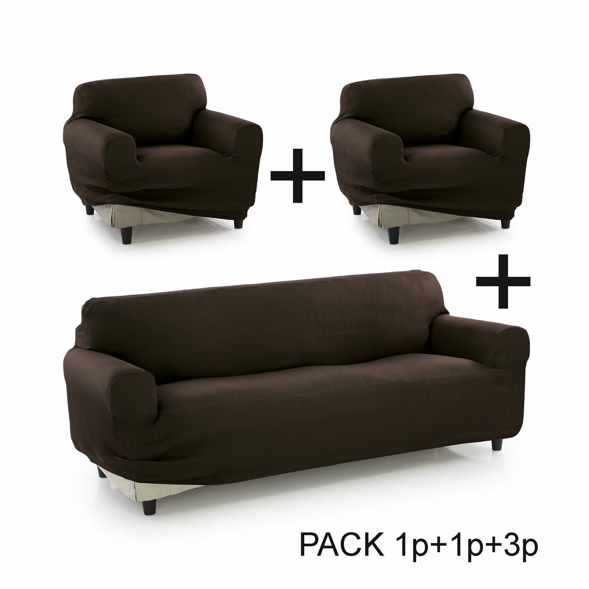 Чехол на диван Sofakover Pocket Trio Romeo 3 штук-4