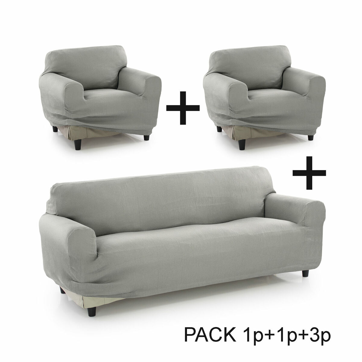 Чехол на диван Sofakover Pocket Trio Romeo 3 штук-6