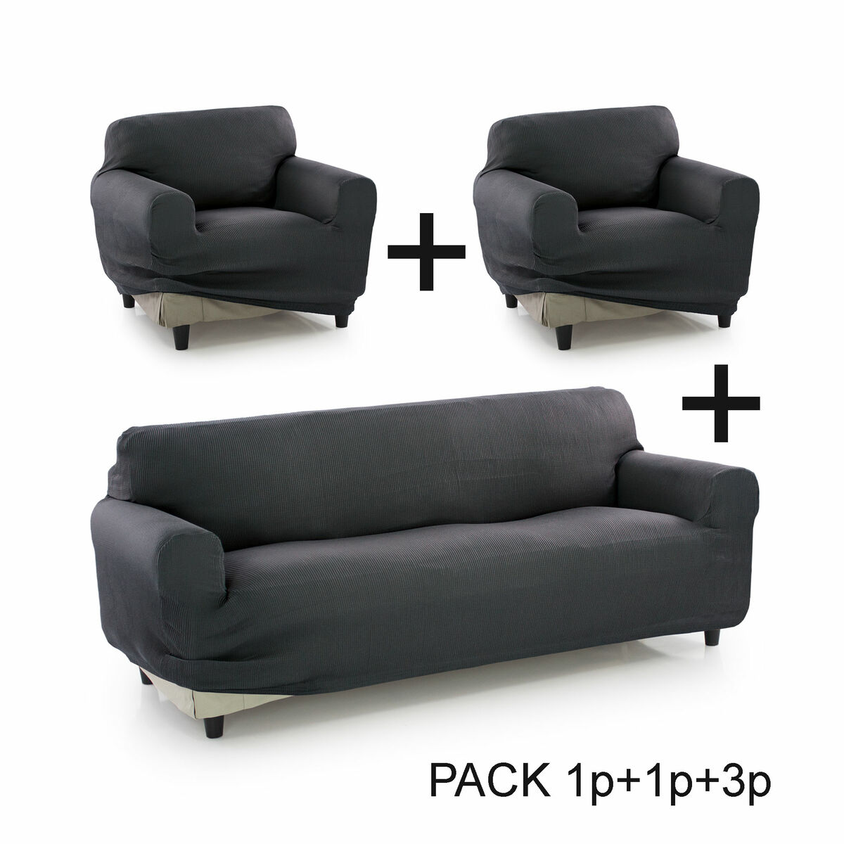 Чехол на диван Sofakover Pocket Trio Romeo 3 штук-7