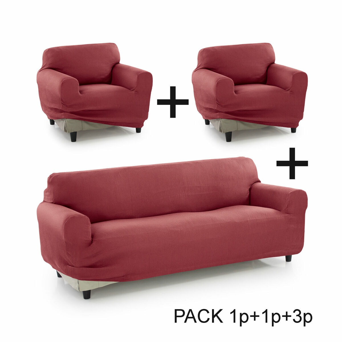 Чехол на диван Sofakover Pocket Trio Romeo 3 штук-8