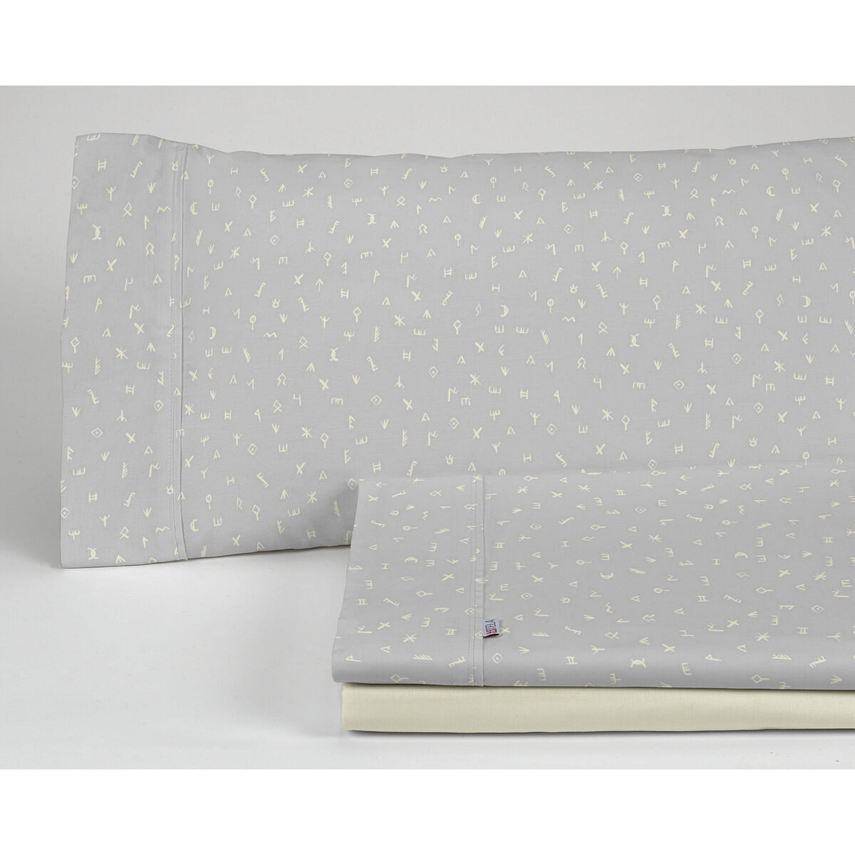 Мешок Nordic без наполнения Alexandra House Living Iber Жемчужно-серый 150 кровать 3 Предметы-2