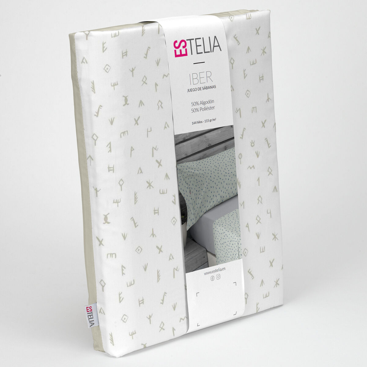 Мешок Nordic без наполнения Alexandra House Living Iber Бежевый 200 кровать 4 Предметы-5