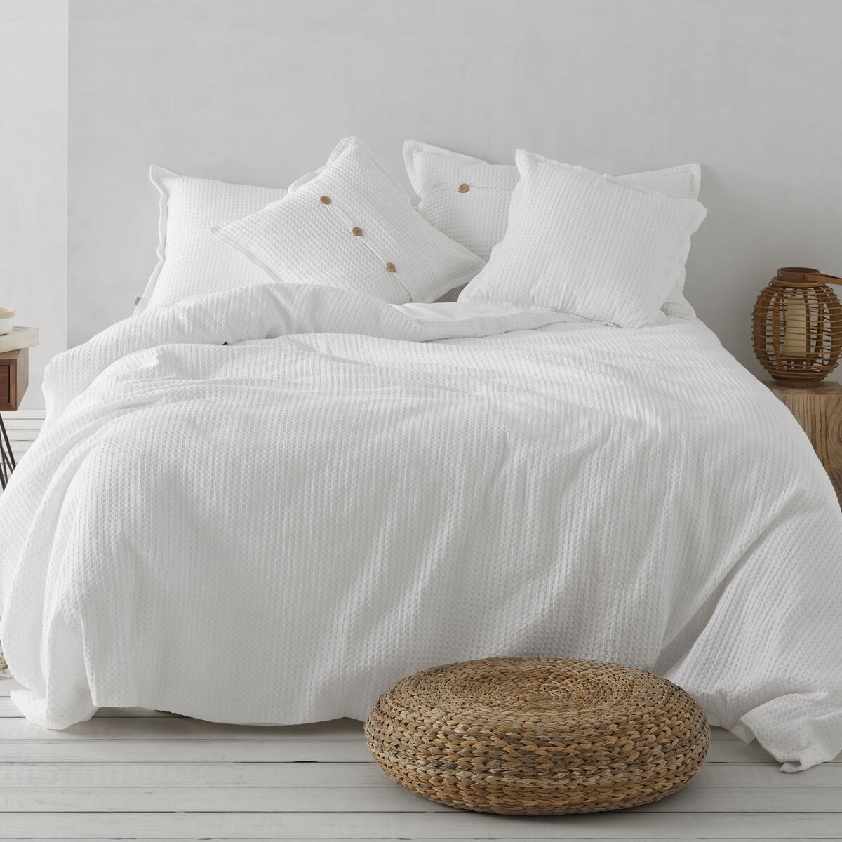 Комплект чехлов для одеяла Alexandra House Living Banús Белый 150 кровать 3 Предметы-2