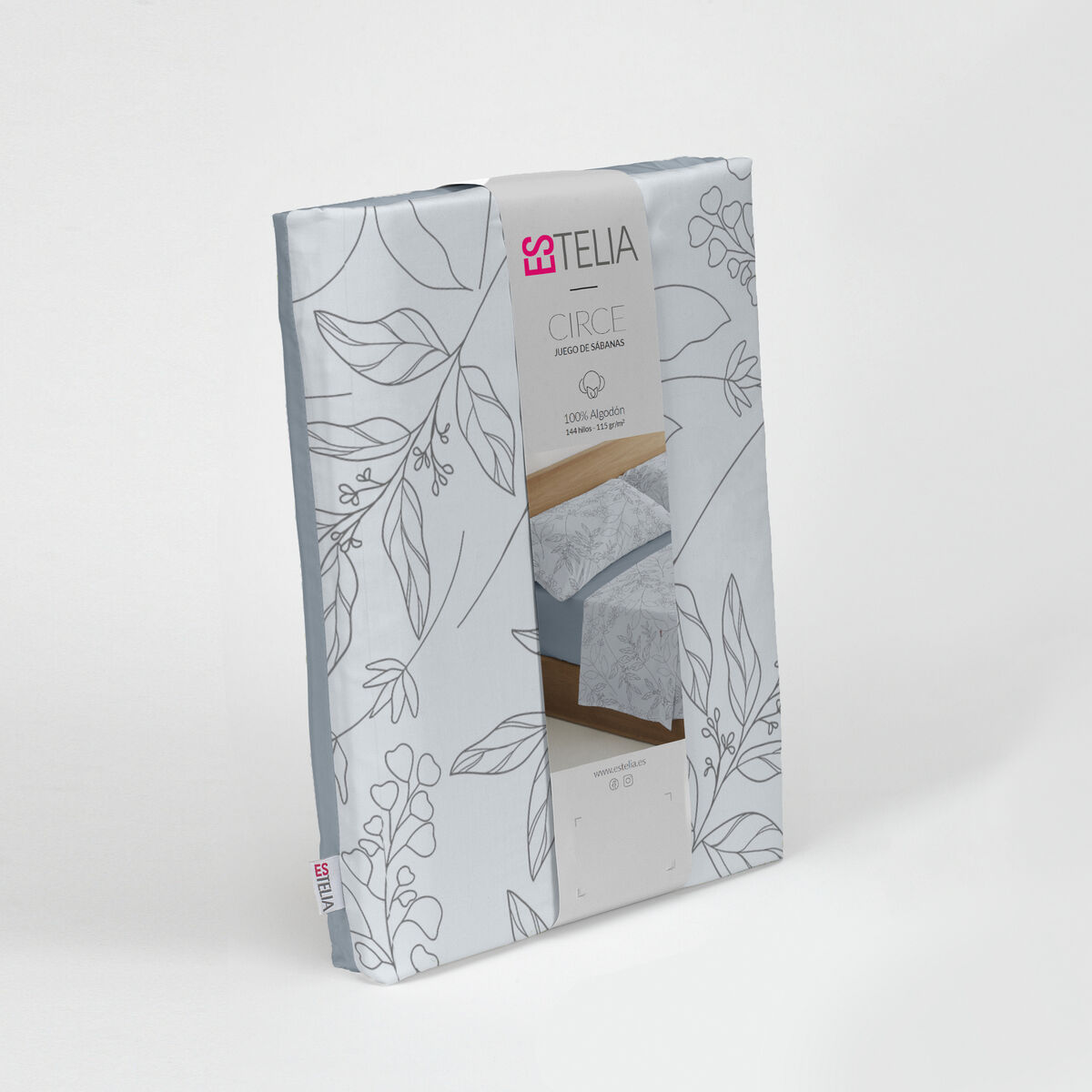 To’ldirilmagan Nordic qopi Alexandra House Living Circe Kulrang-po’lat 150 yotoq 3 Buyumlar-4