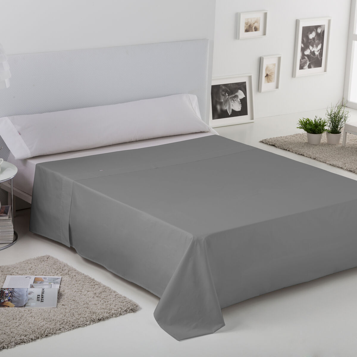 Alexandra House Living Titanium Tabletop Sheet 280 x 270 cm-3