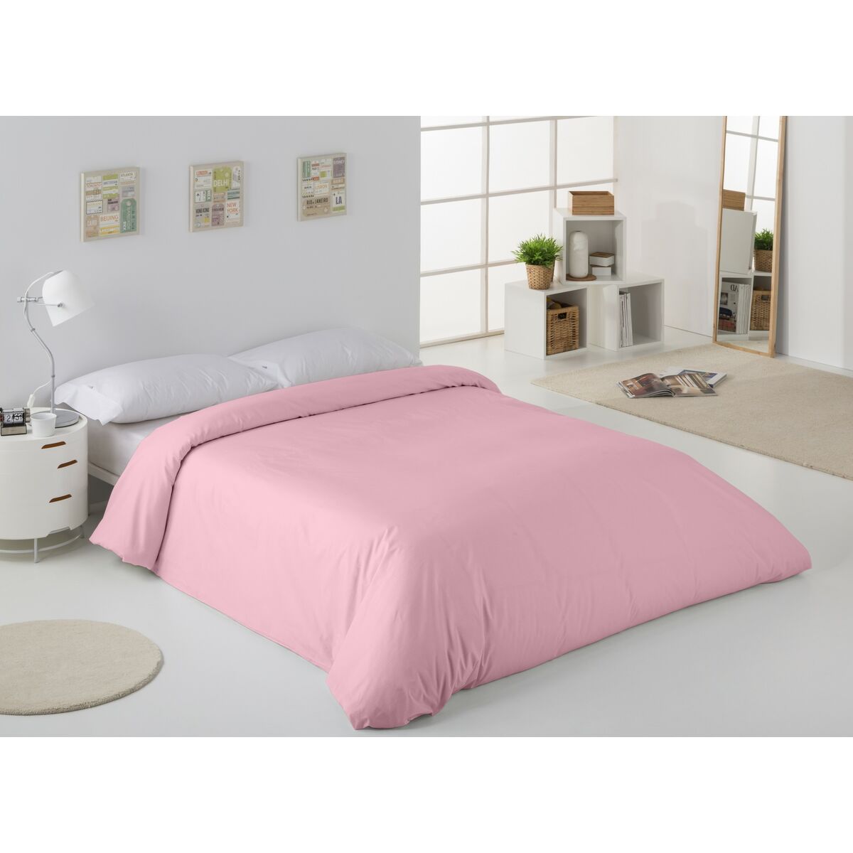 Пододеяльник Alexandra House Living Розовый 220 x 220 cm-3