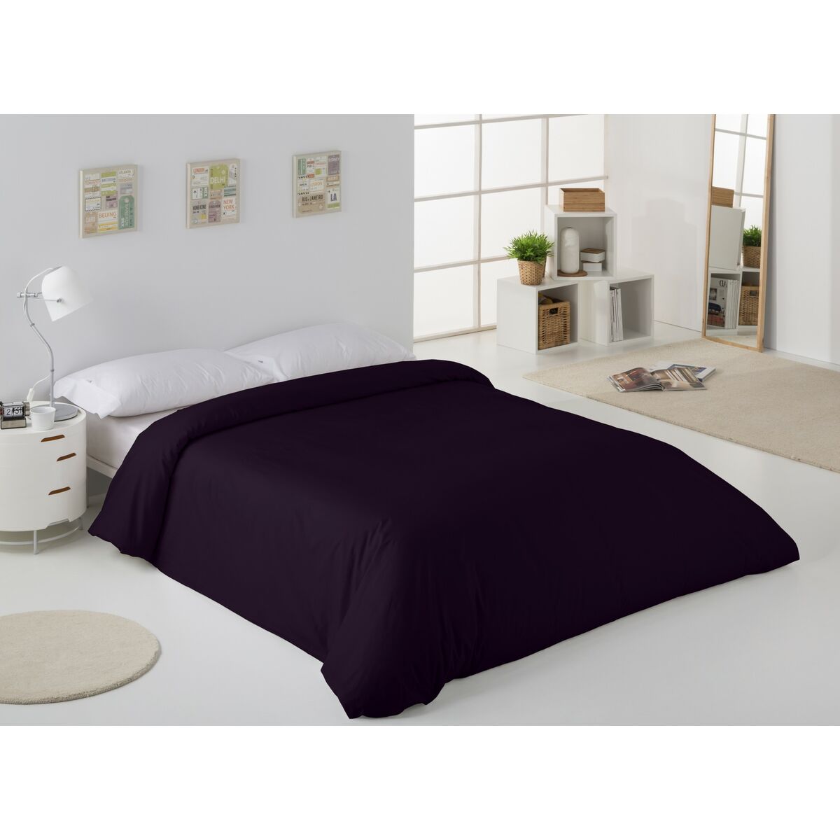 Пододеяльник Alexandra House Living Чёрный 240 x 220 cm-3