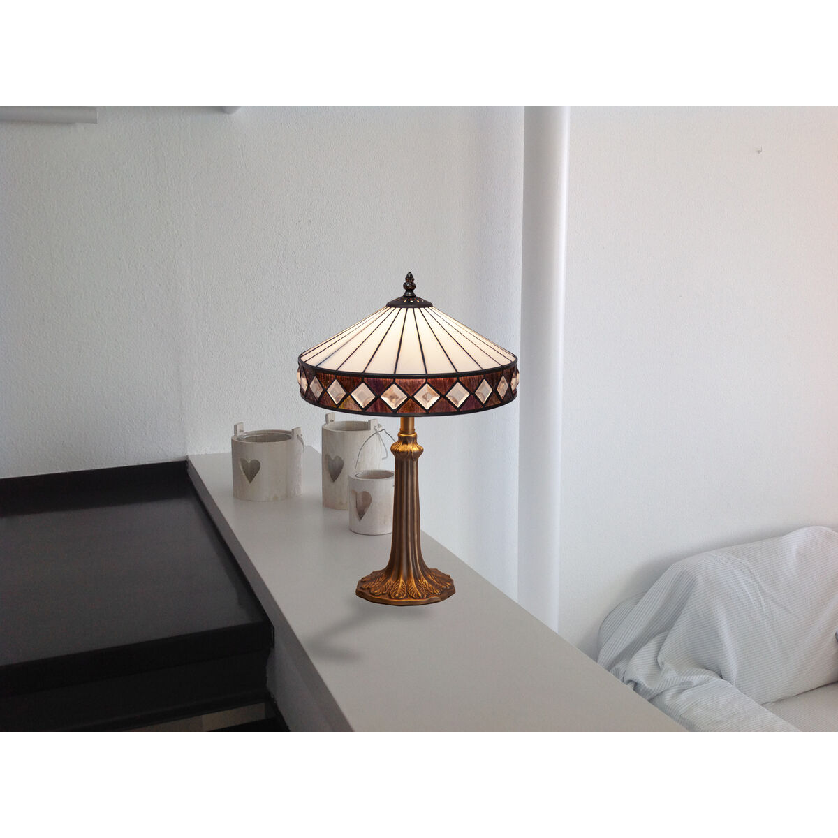 Настольная лампа Viro Ilumina Белый цинк 60 W 30 x 50 x 30 cm-3