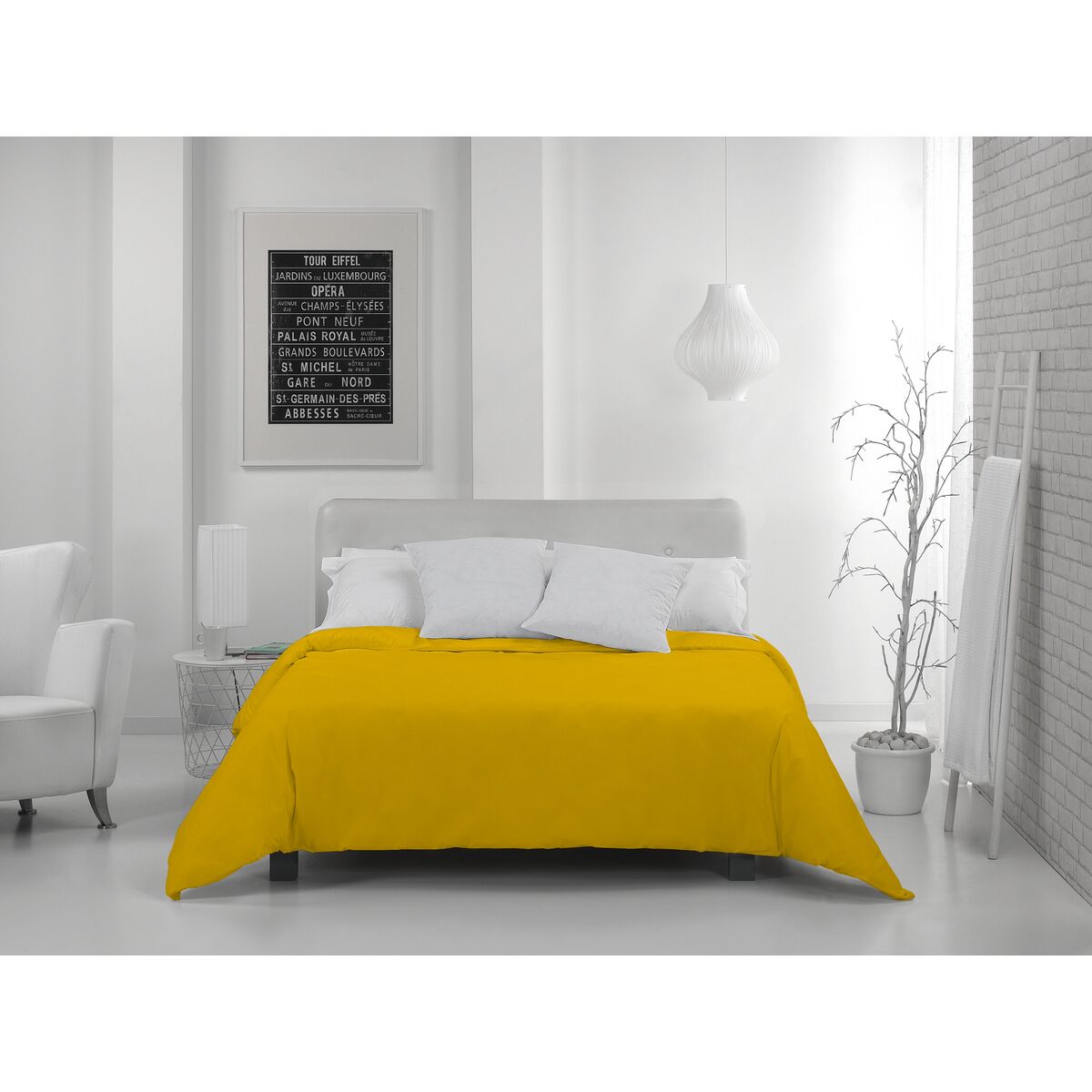 Пододеяльник Alexandra House Living Горчица 240 x 220 cm-3