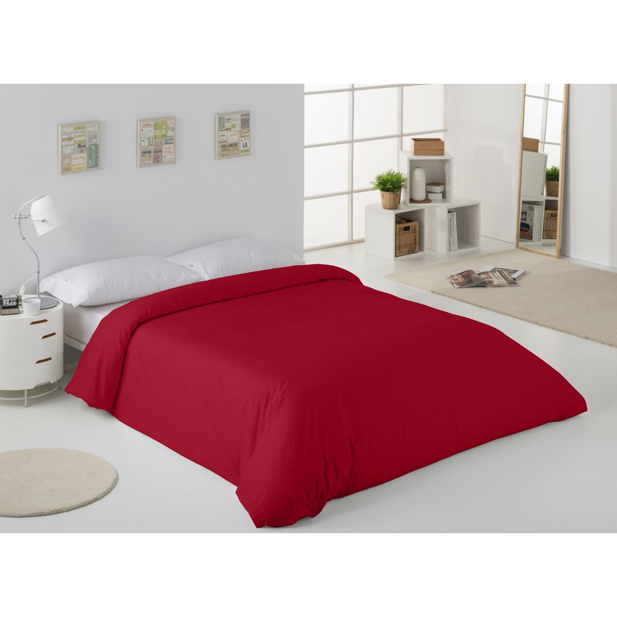 Пододеяльник Alexandra House Living Бордовый 240 x 220 cm-3