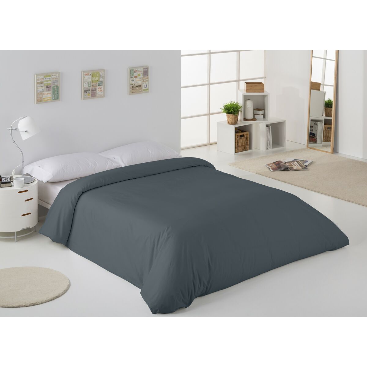 Пододеяльник Alexandra House Living Серый 240 x 220 cm-3