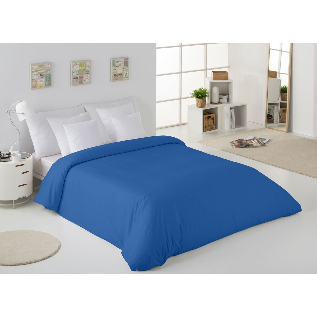 Пододеяльник Alexandra House Living Синий 240 x 220 cm-4