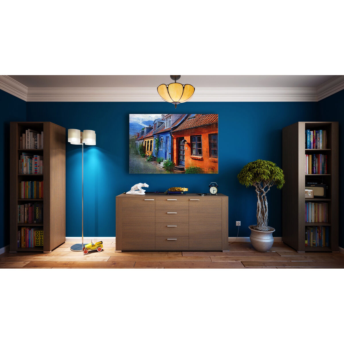 Viro Virginia Beige Iron Ceiling Light 60 W 30 x 45 x 30 cm-3