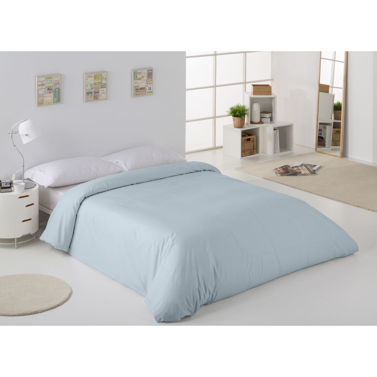 Пододеяльник Alexandra House Living Синий Celeste 150 x 220 cm-2