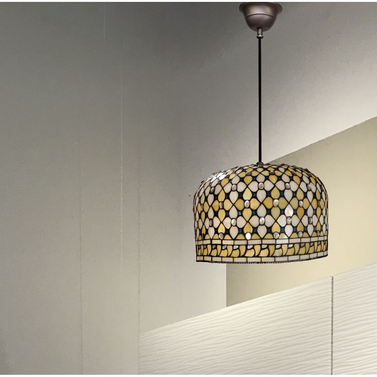 Ceiling lamp Viro Multicolored Iron 60 W 30 x 30 x 30 cm-2