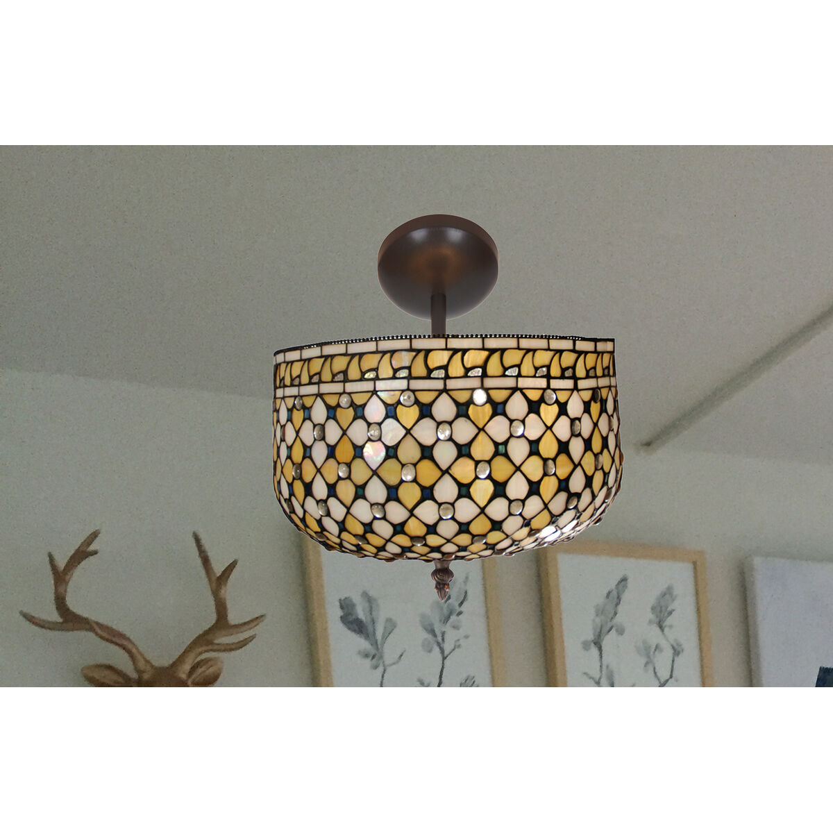 Потолочный светильник Viro Queen Разноцветный Железо 60 W 30 x 40 x 30 cm-2