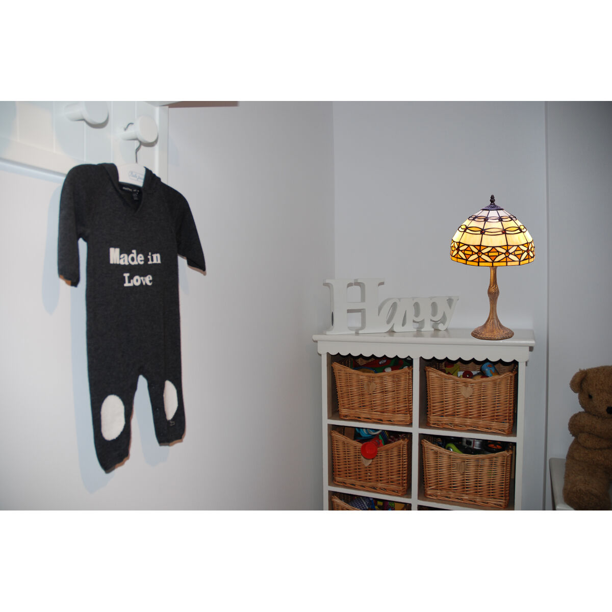 Настольная лампа Viro Marfíl Коричневый цинк 60 W 30 x 50 x 30 cm-2