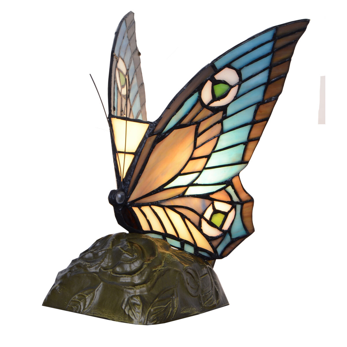 Настільна лампа Viro Iluminación Сині цинк 60 W 23 x 25 x 23 cm Метелик