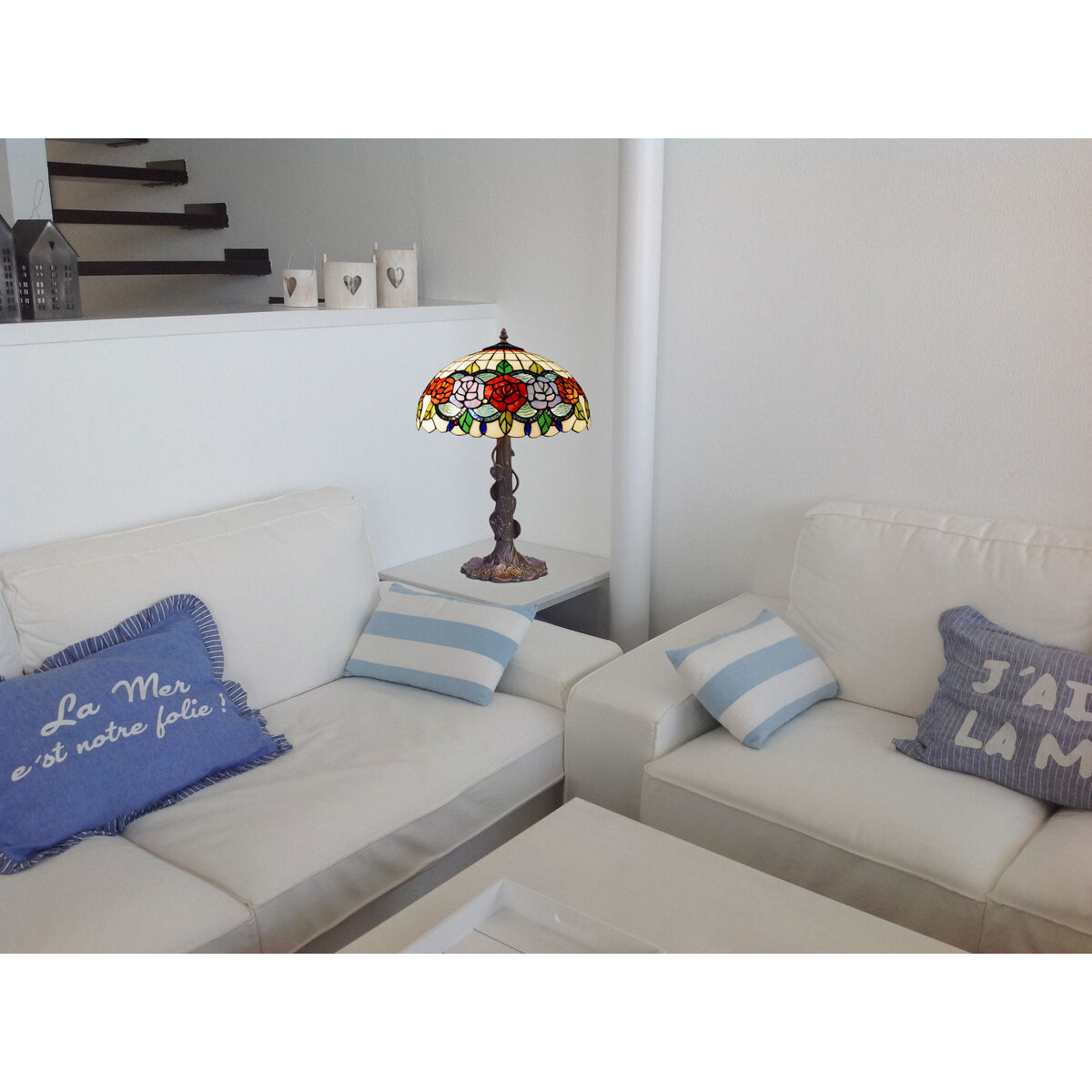 Настольная лампа Viro Rosy Разноцветный цинк 60 W 40 x 60 x 40 cm-6