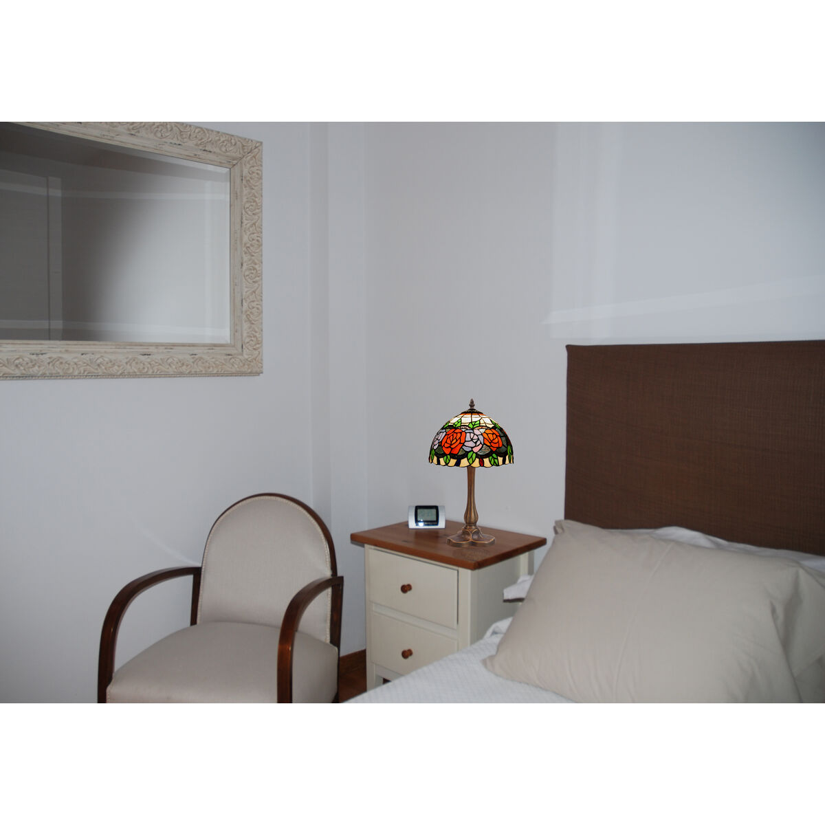 Настольная лампа Viro Rosy Красный Зеленый Оранжевый Orange цинк 60 W 20 x 37 x 20 cm-5