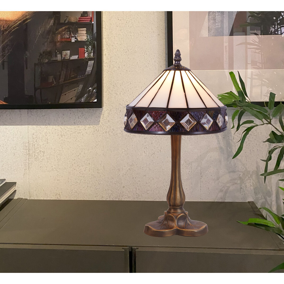 Lâmpada de mesa Viro Ilumina Zinco Branco 60 W 20 x 37 x 20 cm-2