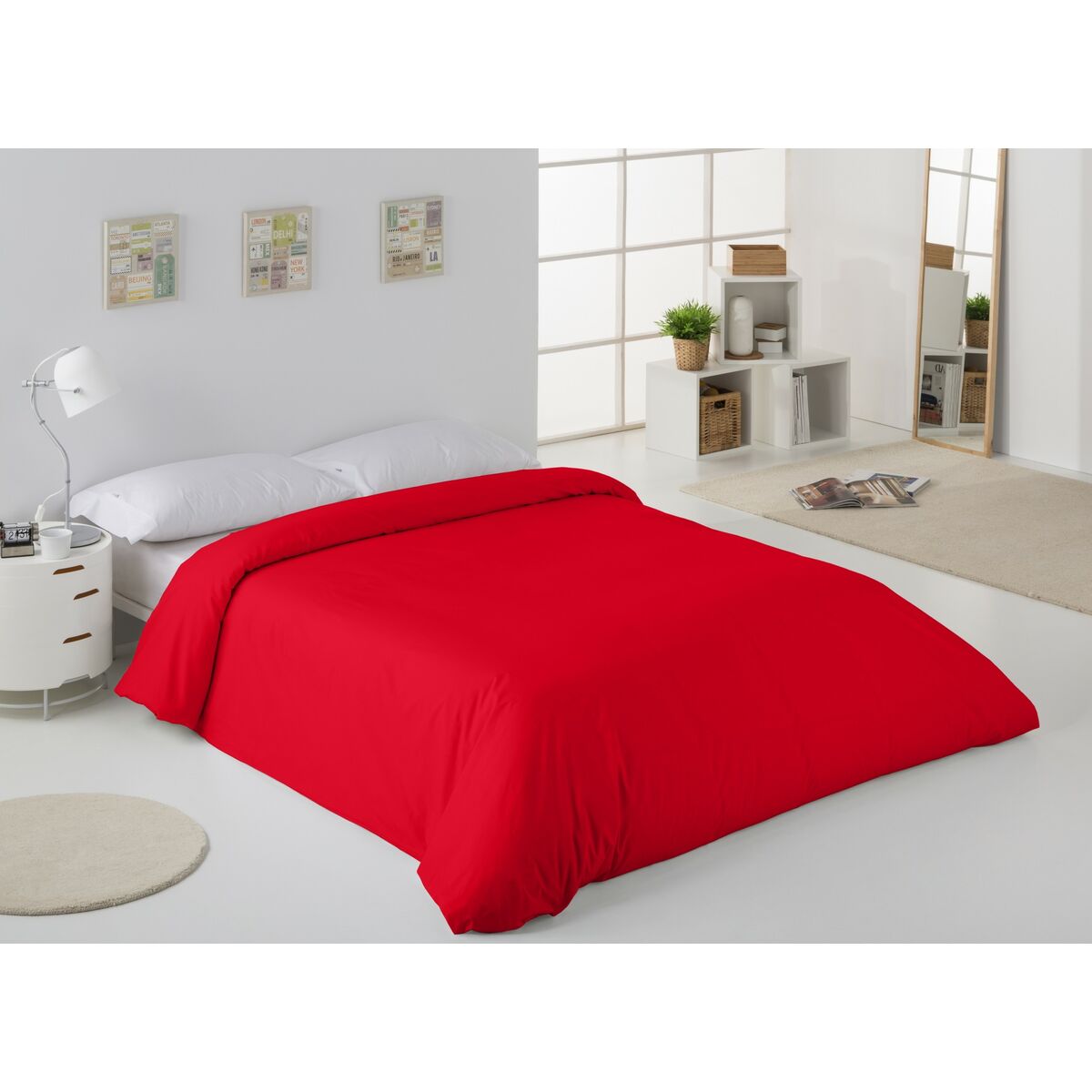 Alexandra House Living Duvet Cover Red 260 x 240 cm-3