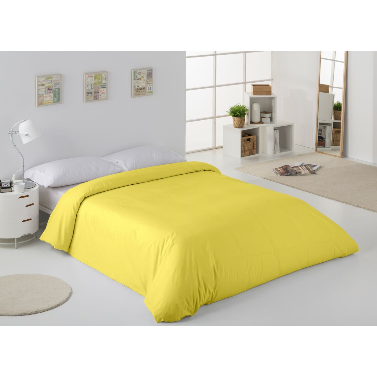 Пододеяльник Alexandra House Living Жёлтый 260 x 240 cm-3