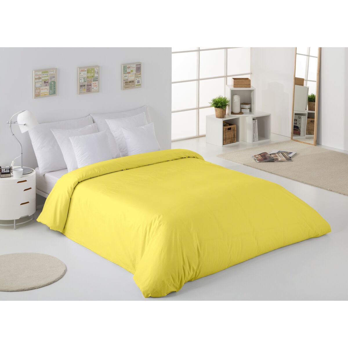 Пододеяльник Alexandra House Living Жёлтый 260 x 240 cm-4
