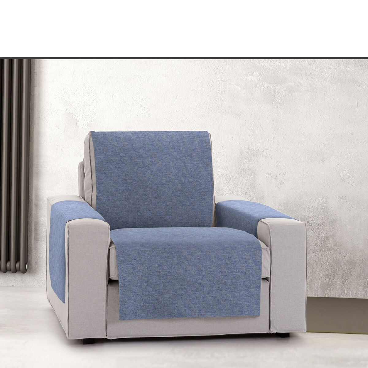 Coperta sul divano Eysa VALERIA Blu 100 x 110 x 55 cm-3